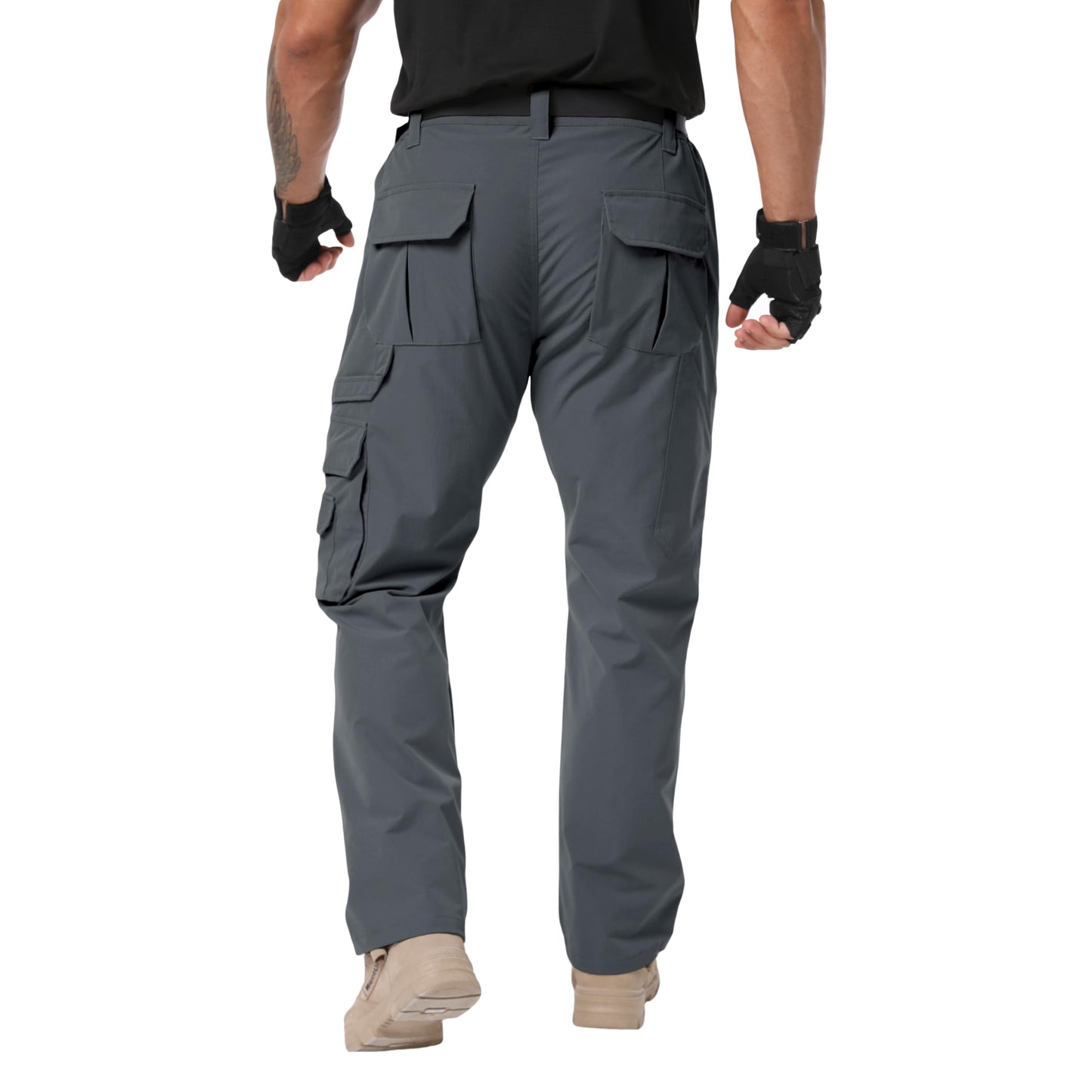 NATUVENIX Tactical Pants for Men Stretch, Ripstop Work Pants for Men Lightweight Hiking Cargo Pants Men Water Resistant