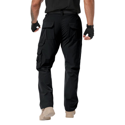 NATUVENIX Tactical Pants for Men Stretch, Ripstop Work Pants for Men Lightweight Hiking Cargo Pants Men Water Resistant