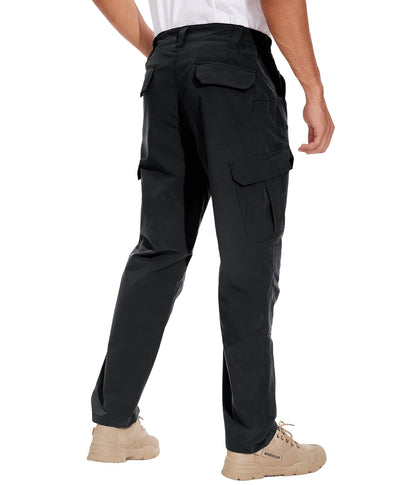 NATUVENIX Tactical Pants for Men, Water Resistant Hiking Cargo Pants Lightweight Outdoor Work Pants for Men Ripstop