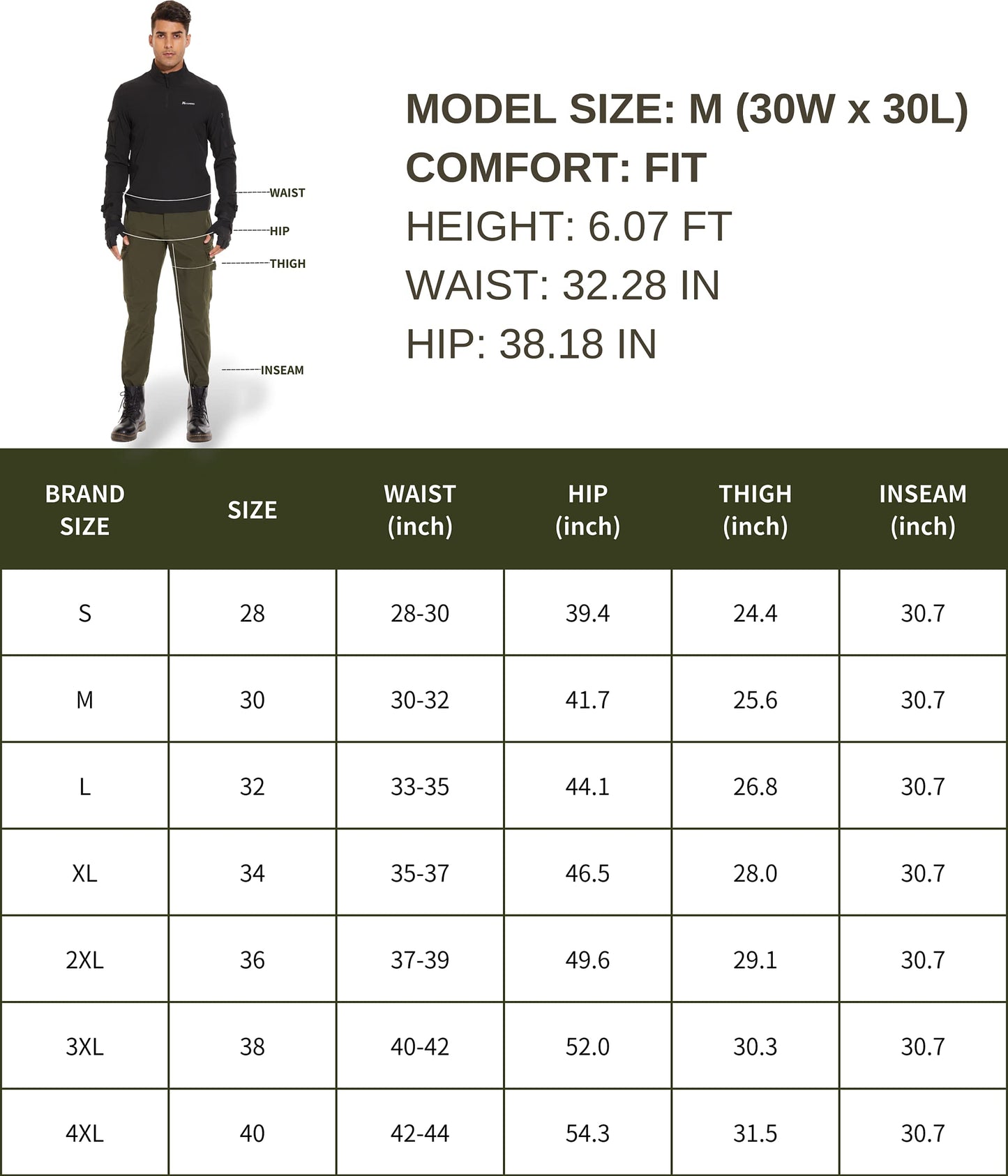 NATUVENIX Snow Pants Men Ski Pants Men Water Resistant Hiking Pants for Men Fleece Lined Tactical Work Snowboard Pants