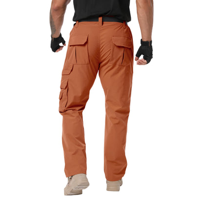 NATUVENIX Tactical Pants for Men Stretch, Ripstop Work Pants for Men Lightweight Hiking Cargo Pants Men Water Resistant