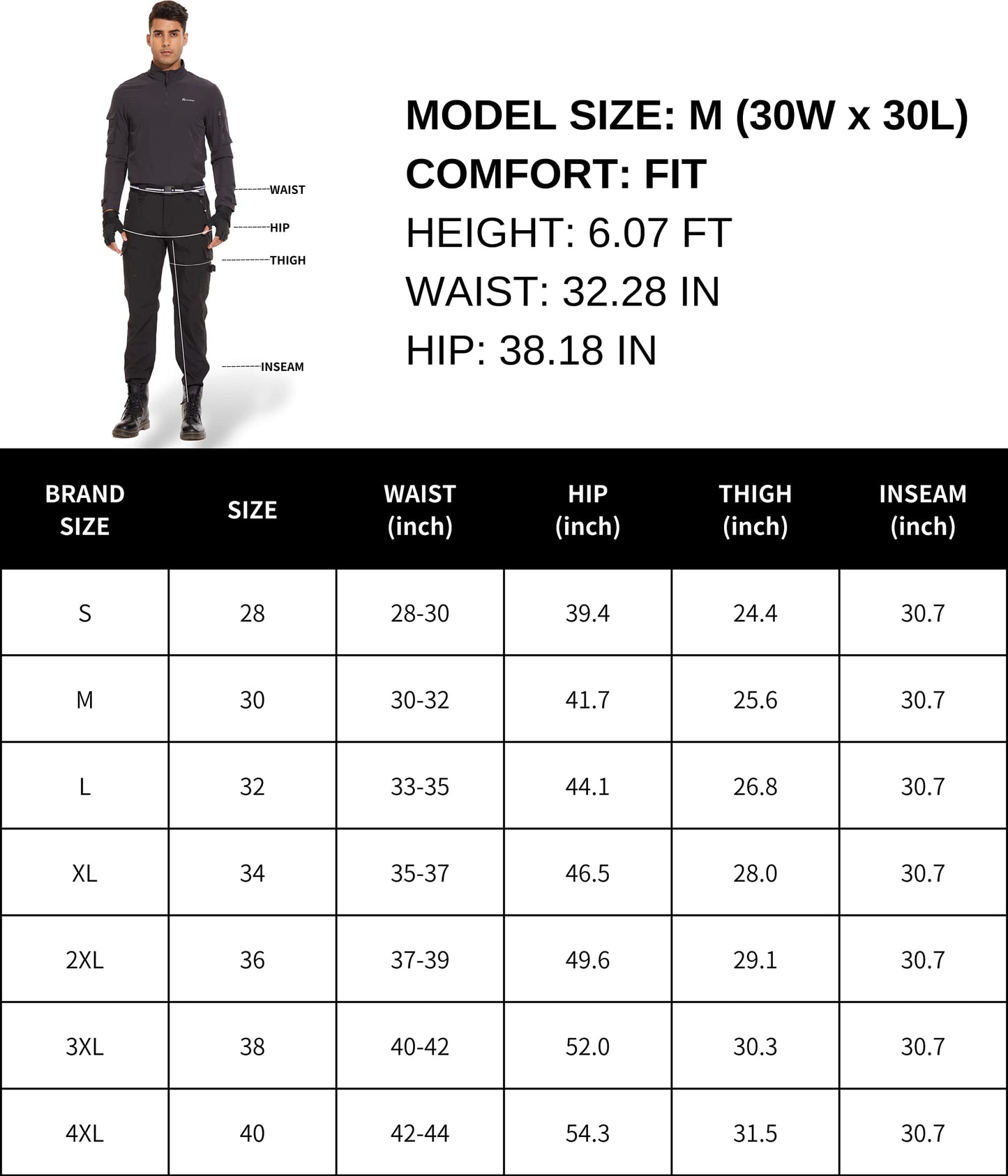 NATUVENIX Snow Pants Men Ski Pants Men Water Resistant Hiking Pants for Men Fleece Lined Tactical Work Snowboard Pants